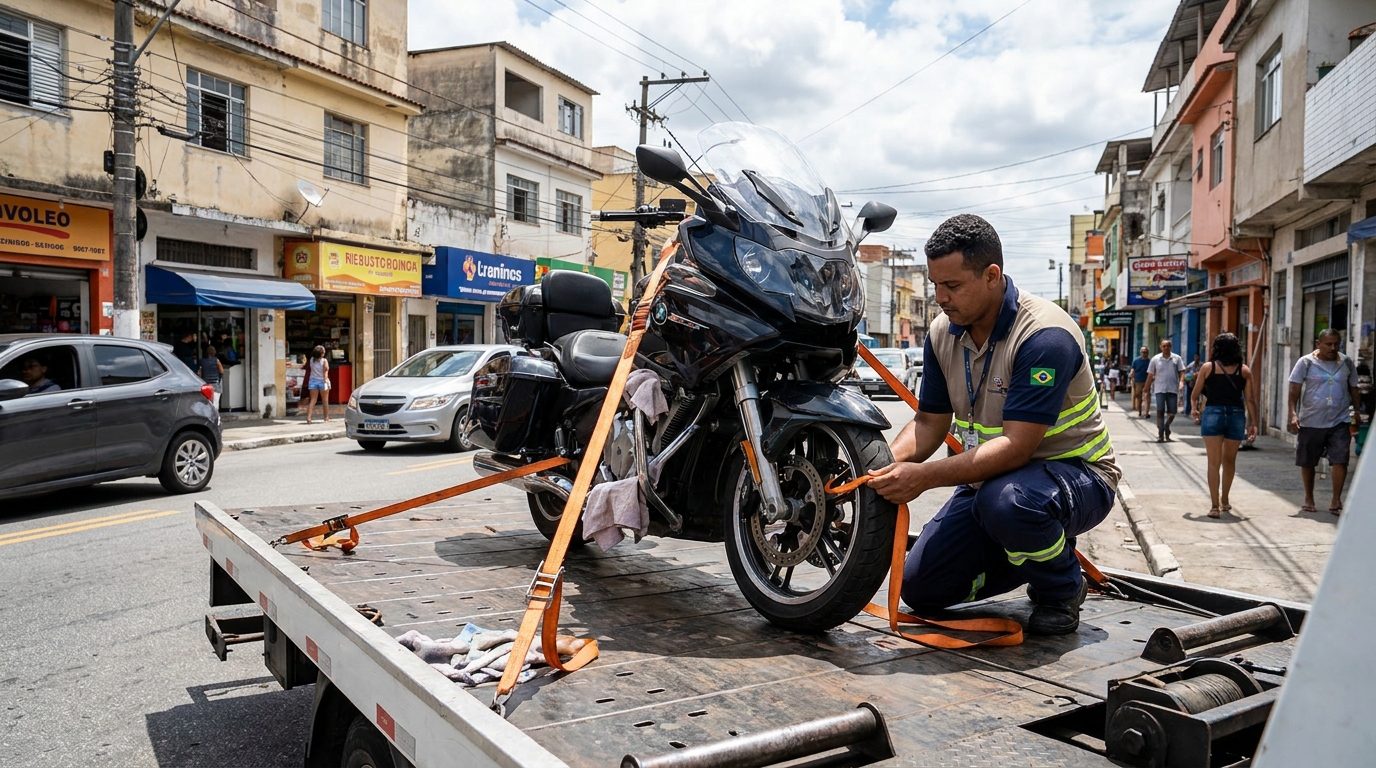 Remoção de Moto em Pane na Vila Nova, Joinville‑SC