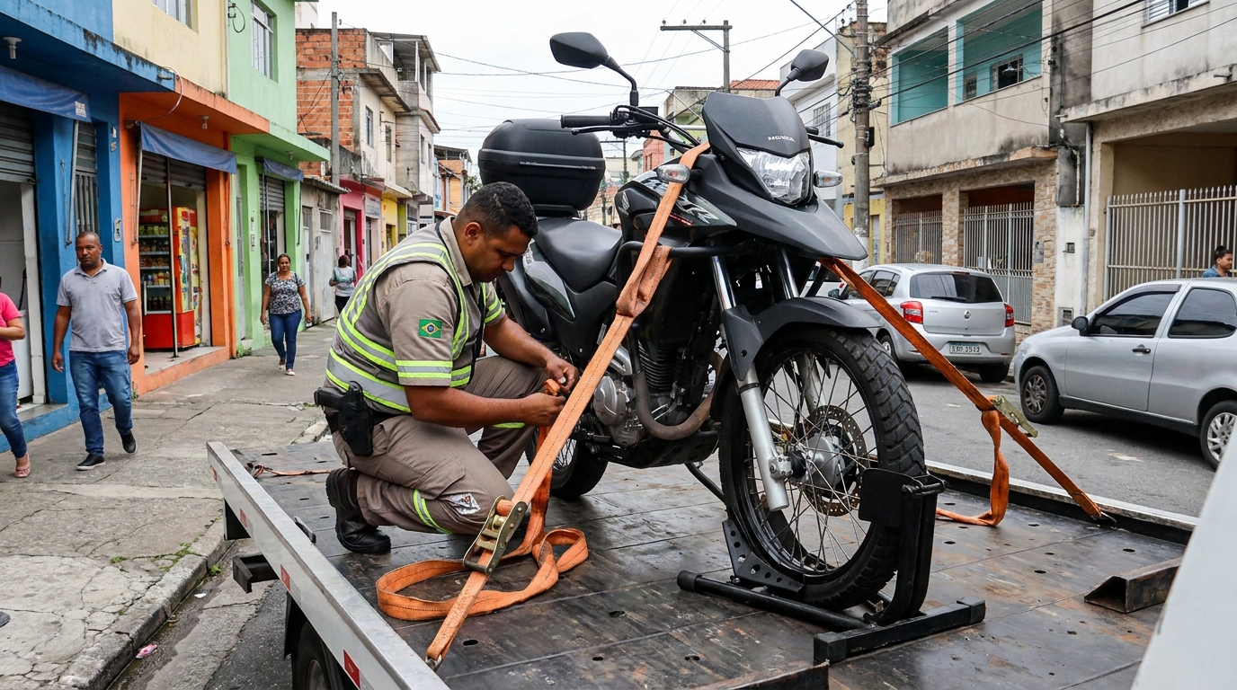 Guincho para Moto na Vila Nova, Joinville‑SC